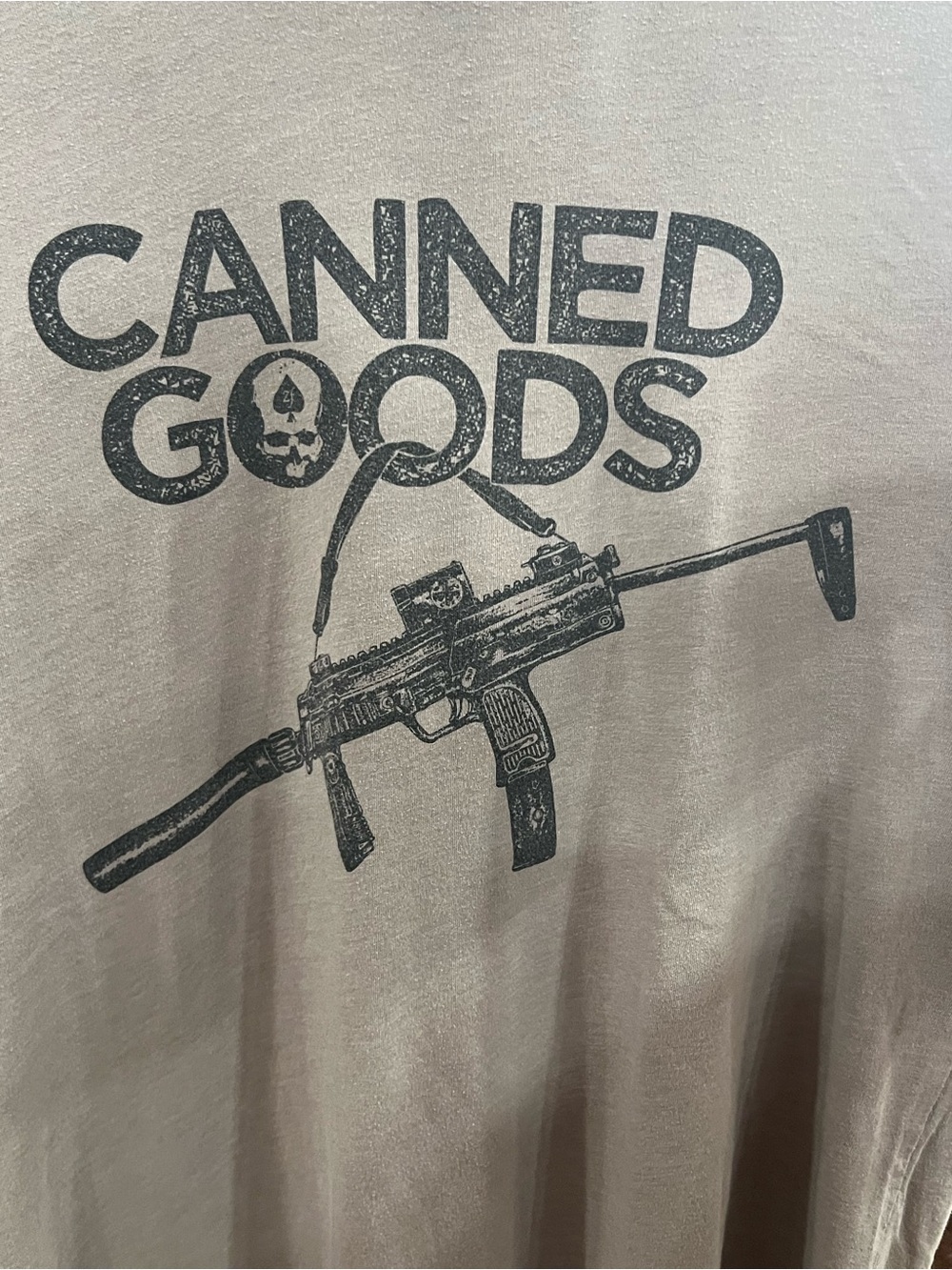 Canned Goods Graphic Short Sleeve Tee - Stone